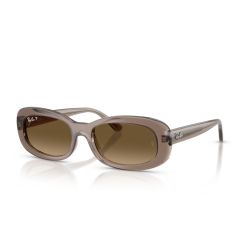 Ray-Ban RB2221 Transparent Beige - Gradient Brown Polarized Cat 3