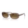 Ray-Ban RB2221 Transparent Beige - Gradient Brown Polarized Cat 3