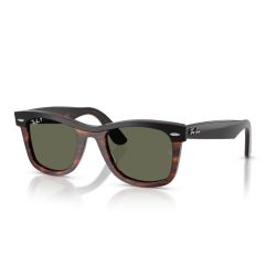 Ray-Ban Wayfarer Black on Havana - Polarized Green Lenses Cat 3