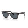 Ray-Ban Wayfarer Brown on transparent blu - Blue Lenses Cat.3