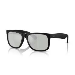 Ray-Ban Justin Rubber Black Green Mirror Blue 