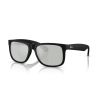 Ray-Ban Justin Rubber Black Green Mirror Silver Polar