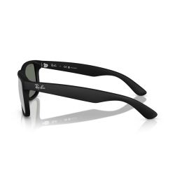 Ray-Ban Justin Rubber Black Green Mirror Silver Polar