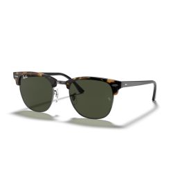 Ray-Ban Clubmaster Spotted Black Havana Crystal Green