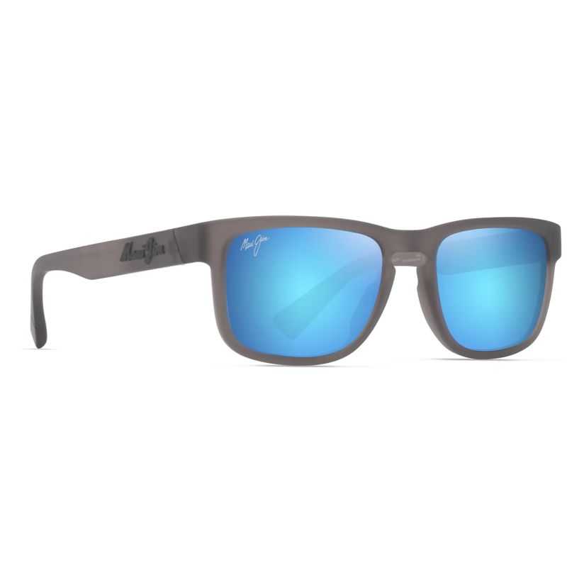 Maui Jim Kupulau Matte Transparent Grey - Blue Hawaii Polarized