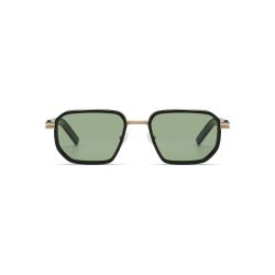 Komono The Harvey White Gold Black - Green Polarized Lenses Cat 2