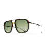 Brett Jarno Sun Ecaille Degradé Kaki / Noir - Grey Lenses Cat 2 Polarized