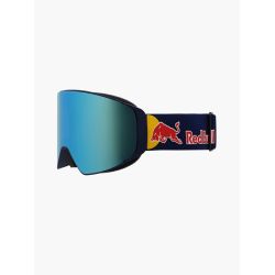 Red Bull Spect Jamm Magnetron Matt Blue/ Blue Strap colored logo - Smoke with Blue Mirror Cat.3 & Cloudy Light Pink Cat.1