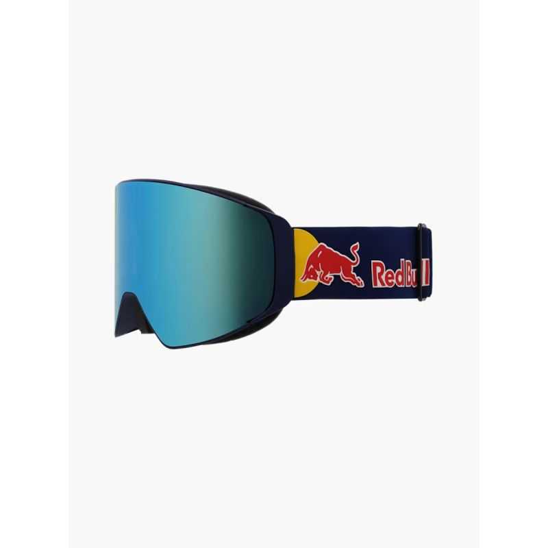 Red Bull Spect Jamm Magnetron Matt Blue/ Blue Strap colored logo - Smoke with Blue Mirror Cat.3 & Cloudy Light Pink Cat.1