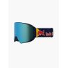 Red Bull Spect Jamm Magnetron Matt Blue/ Blue Strap colored logo - Smoke with Blue Mirror Cat.3 & Cloudy Light Pink Cat.1