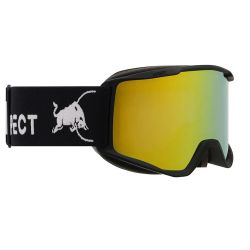Red Bull Spect Neon Matt Black / black strap white logo - smoke with yellow mirror cat.2
