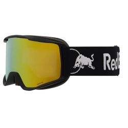 Red Bull Spect Neon Matt Black / black strap white logo - smoke with yellow mirror cat.2
