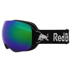 Red Bull Bent Spect Matte Black / Black Strap white logo - brown with green Mirror cat.3