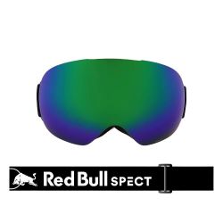 Red Bull Bent Spect Matte Black / Black Strap white logo - brown with green Mirror cat.3