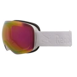 Red BullSpect Bent Matte White / White strap white logo - Red with pink-purple Mirror cat.2