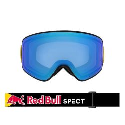 Red Bull Spect Rush Matt Black/black strap colored logo - Light blue with blue Chrom'W - Photochromic S1-3