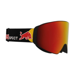 Red Bull Spect Jamm Magnetron Matt Black/ Black Strap colored logo - Smoke with Red Mirror Cat.3 & Cloudy Light Pink Cat.1