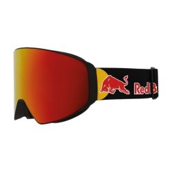 Red Bull Spect Jamm Magnetron Matt Black/ Black Strap colored logo - Smoke with Red Mirror Cat.3 & Cloudy Light Pink Cat.1