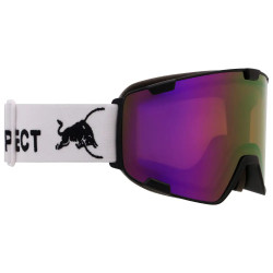 Red Bull Masque de Ski PARK Matt Black/white strap black logo - Orange with Purple Mirror Cat.2