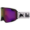 Red Bull Masque de Ski PARK Matt Black/white strap black logo - Orange with Purple Mirror Cat.2