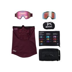 Anon M4S Cylindrical MFI Deep Cherry 2 écrans Perceive Cloudy Pink & Perceive Variable Blue