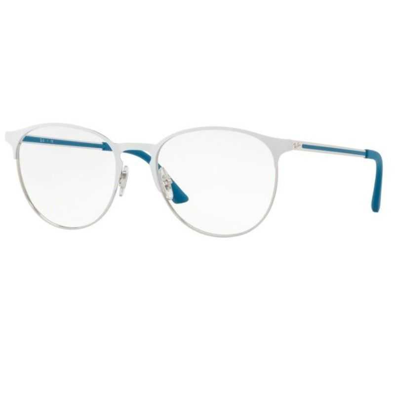 Ray-Ban RX6375 Silver Top On White/Blue