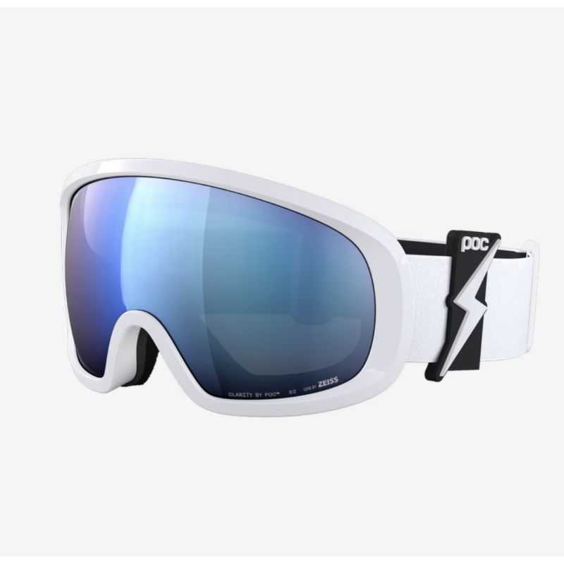 Poc Fovea Mid Blixten White - Clarity Highly intense - Partly Sunny Blue Cat.2