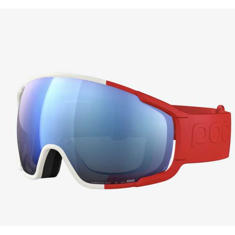 Poc Zonula Rouge/Blanc - Clarity Highly intense - Partly Sunny Blue Cat.2 + Lens Cloudy Coral