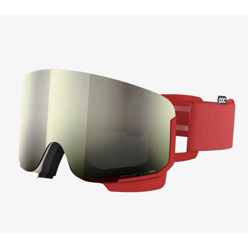 Poc Nexal Rouge/Blanc - Clarity Universal - Partly Sunny Ivory cat.2 + Cloudy Coral