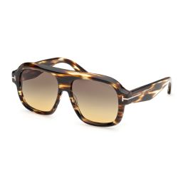 Tom Ford Kristen Shiny Black Gradient Blue Lens