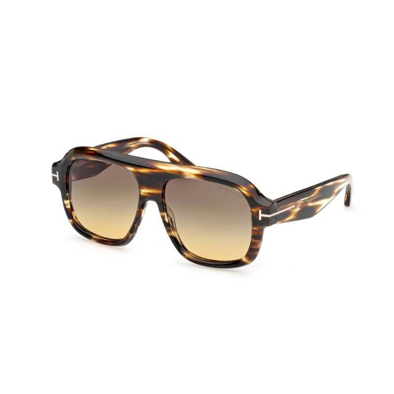 Tom Ford Kristen Shiny Black Gradient Blue Lens