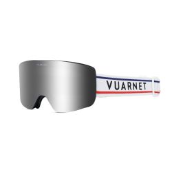 Vuarnet Masque de Ski Magnétique Mont-Blanc VU40026U - Matte White - Silver Flashed Cat.3 & Yellow Cat.1