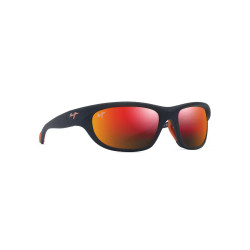 Maui Jim Haulani Matte Solid Dark Blue w/Orange - Hawaii Lava Cat 3 Polarized