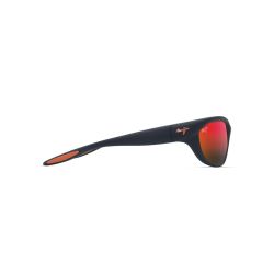 Maui Jim Haulani Matte Solid Dark Blue w/Orange - Hawaii Lava Cat 3 Polarized