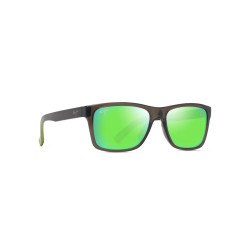 Maui Jim Kowelo Shiny Trans Dark Grey w/Green - MauiGreen Lenses Cat 3 Polarized