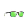 Maui Jim Kowelo Shiny Trans Dark Grey w/Green - MauiGreen Lenses Cat 3 Polarized