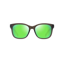 Maui Jim Owelo Shiny Trans Dark Grey w/Green - Maui Green Lenses Cat 3 Polarized