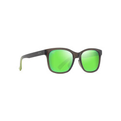 Maui Jim Owelo Shiny Trans Dark Grey w/Green - Maui Green Lenses Cat 3 Polarized