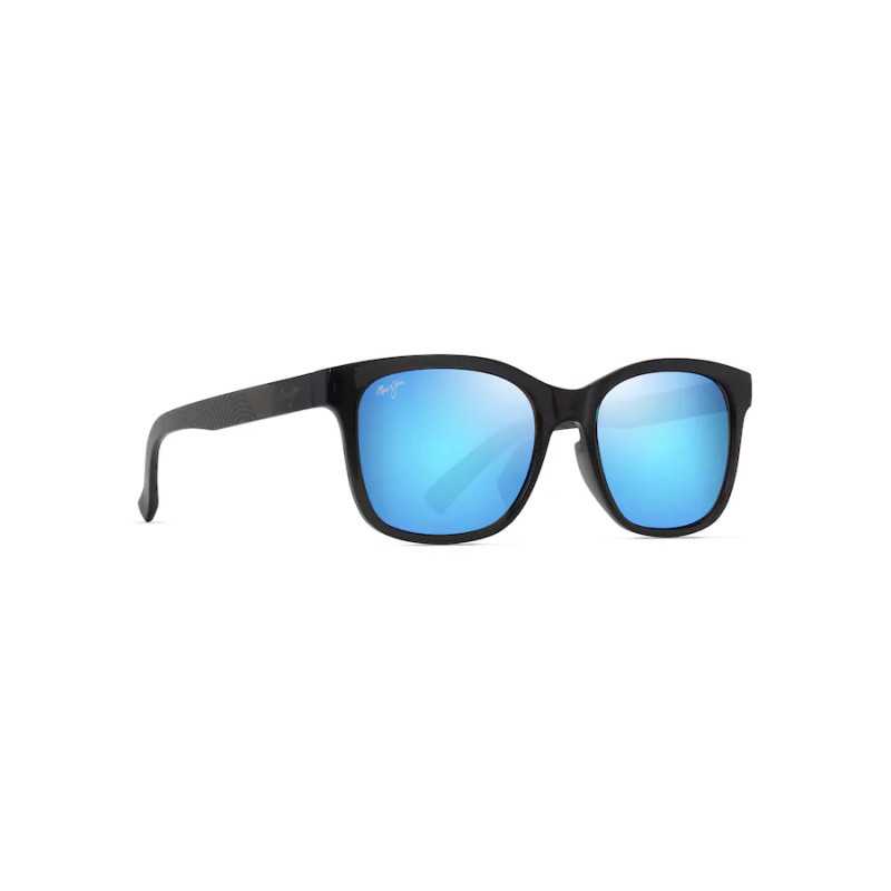 Maui Jim Owelo Shiny Trans Dark Grey - Blue Hawaii Lenses Cat 3 Polarized