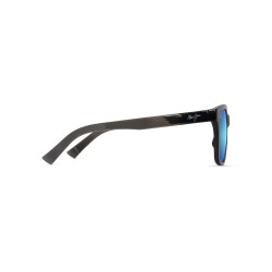 Maui Jim Owelo Shiny Trans Dark Grey - Blue Hawaii Lenses Cat 3 Polarized