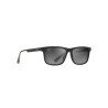 Maui Jim Okina Shiny Black - Neutral Grey Polarized