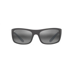 Maui Jim Peahi Matte Solid Dark Grey - Neutral Grey Polarized