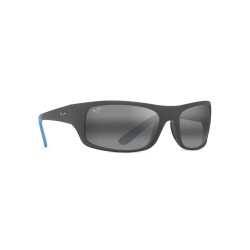 Maui Jim Peahi Matte Solid Dark Grey - Neutral Grey Polarized