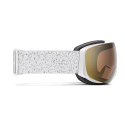 Smith I/O MAG Small White Chunky Knit 2 écrans ChromaPop Pro Photochromic Gold Mirror & ChromaPop Storm Blue Sensor Mirror
