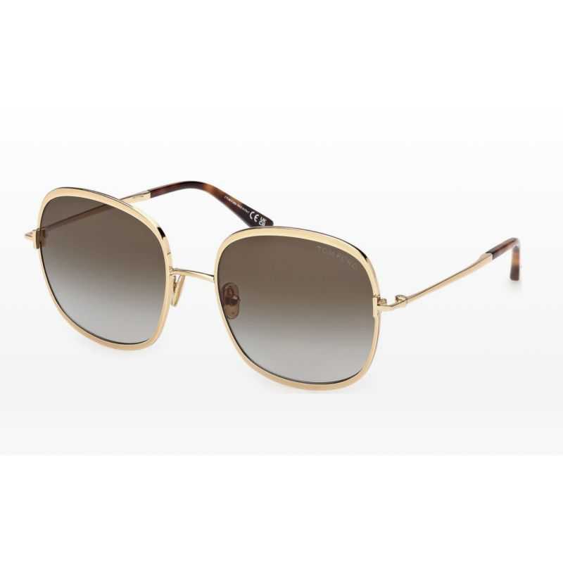 Tom Ford TF1320 Shiny Gold - Green Lenses Cat 3