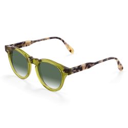 Pantos Paris Bold 9018 Crystal Olive & Tortoise Cream - Gradient Green Cat 2