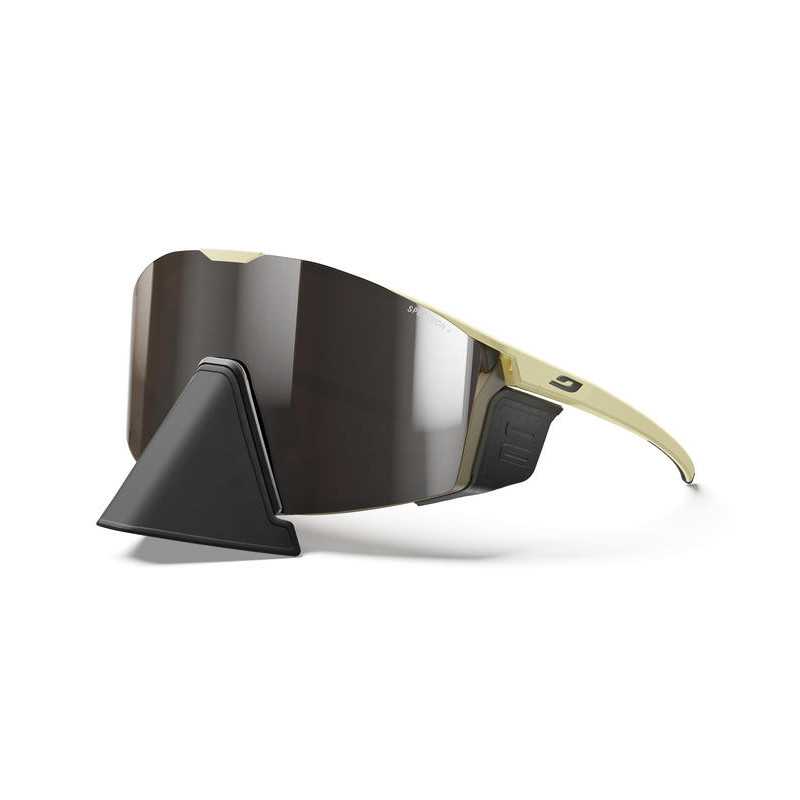 Julbo Edge Cover Spectron 4 Mat marron Clair/Marron Foncé - Grey Lenses